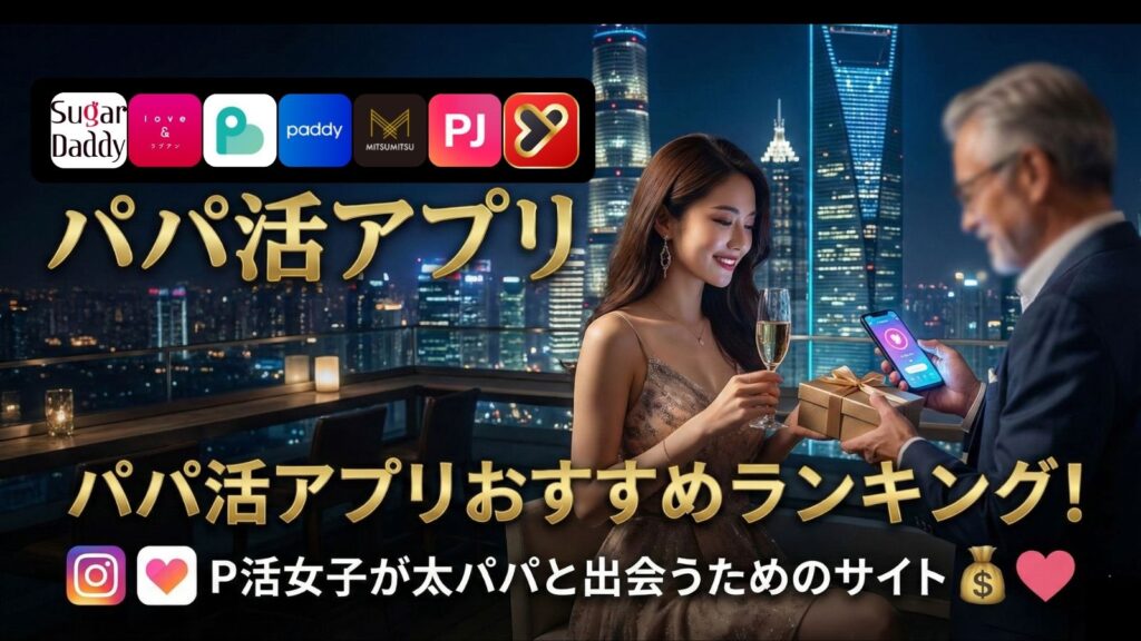 パパ活アプリおすすめランキング!パパ活女子の口コミ比較