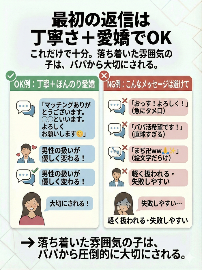 最初の返信は丁寧さがメインに少しだけ愛嬌を添える