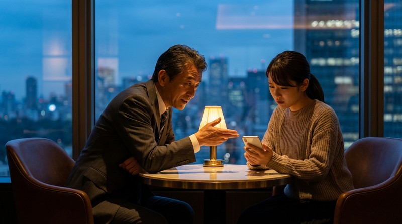 パパ活相場を知らない子を安く買おうとする「ケチパパ」の言葉シーンのイメージ写真